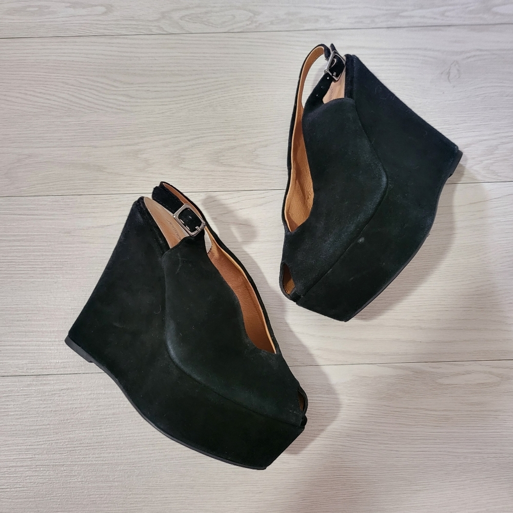 Jeffrey Campbell Black Platform Wedges